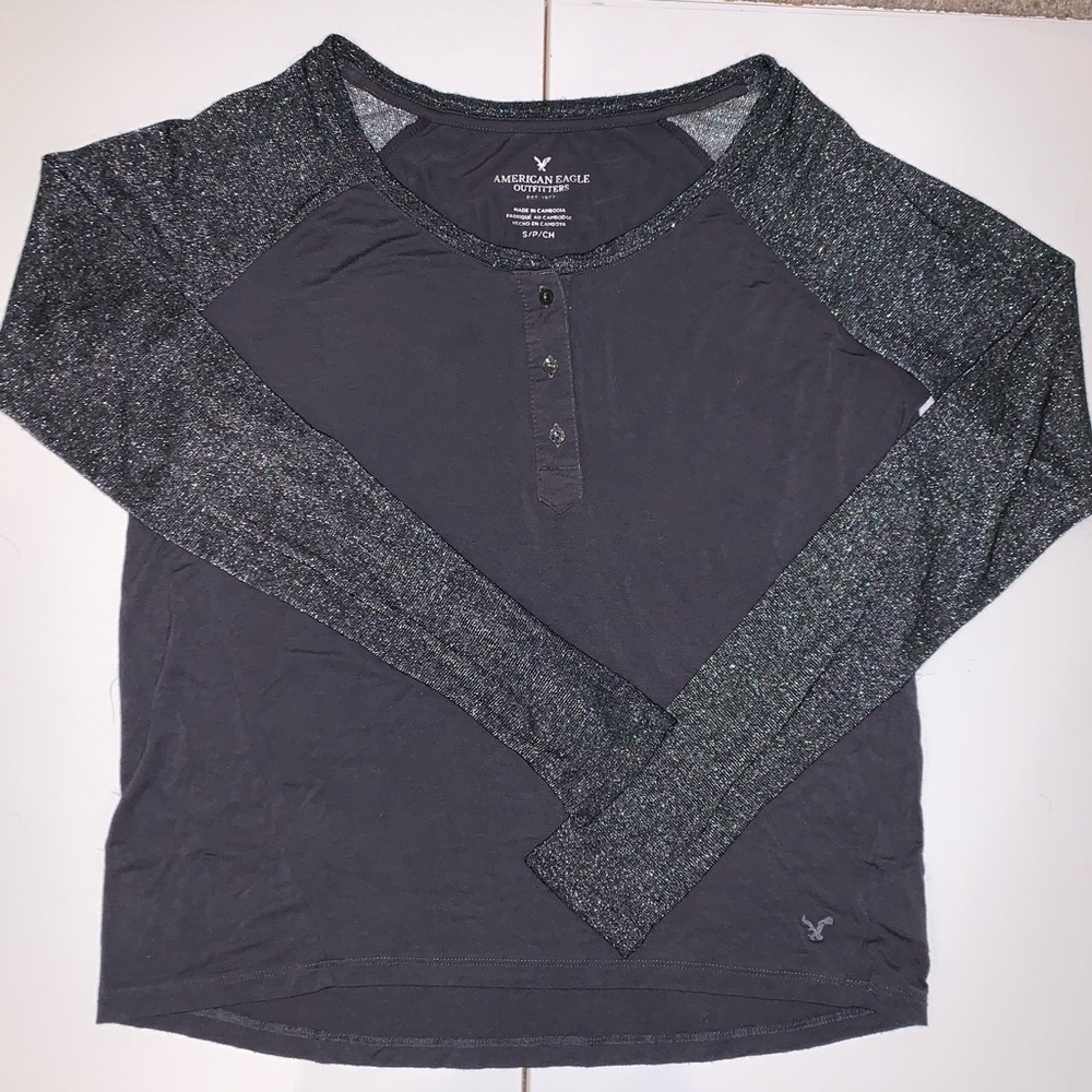 american eagle baseball tee